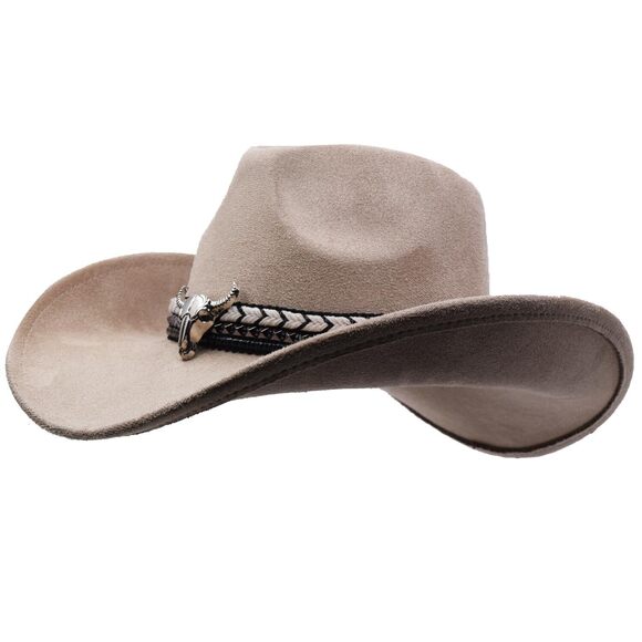 6713 Women Men Western Cowboy Cowgirl Hat With Buckle Belt Wide Brim main image 8